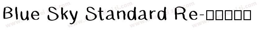 Blue Sky Standard Re字体转换
